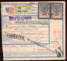 BÉCS 1922. Csomagszállító Budapestre - Used Stamps