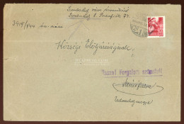 SZOMBATHELY 1944.10. Levél Erdélybe Címezve "Vissza! Forgalom Szünetel!" Bélyegzéssel - Used Stamps