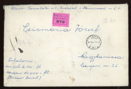 BUDAPEST 1947. Értéklevél 12.60 Ft Nagykanizsára Küldve - Oblitérés