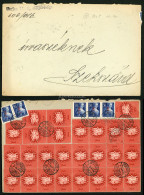 GERJÁN 1946. Dekoratív Inflációs Levél, 33db Bélyeggel Szekszárdra Küldve - Used Stamps
