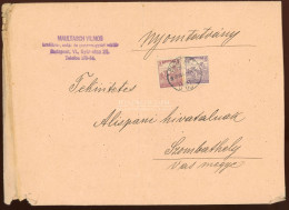 BUDAPEST 1918. Küldemény Szombathelyre Küldve, Igen Ritka 18f-es Nyomtatvány Tarifával! - Used Stamps