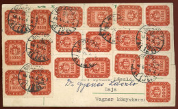 BUDAPEST 1946.05. Dekoratív Inflációs Levlap, érdekes Inflációs Tartalommal Bajára Küldve - Used Stamps