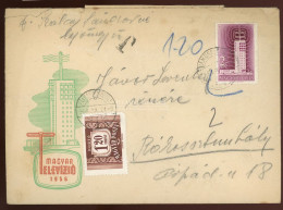 RÁKOSSZENTMIHÁLY  1958. Érdekes , Portózott Helyi Levél - Used Stamps