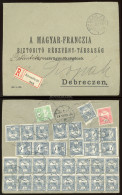 BIKSZÁDFÜRDŐ 1911. Ajánlott Levél  32db Bélyeggel Debrecenbe Küldve - Used Stamps