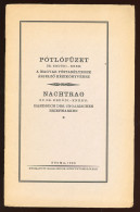 Dr. Erdődi - Kner: Pótlófüzet A Magyar Postabélyegek árjelző Kézikönyvéhez (Gyoma, 1926) - Gebraucht