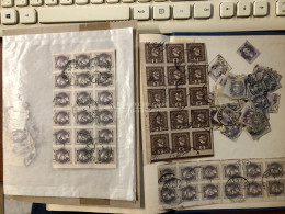 HÍRLAPBÉLYEG 3db Nagyobb Osztrák összefüggés + Min 100 Szoló Bélyeg, Nagyrészt Magyar Részbélyegzéssel, Pár Szép Darabba - Used Stamps