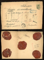 SOPRON 1893. Értéklevél 30Kr-ral Budapestre Küldve - Oblitérés