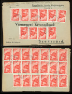 DUNAFÖLDVÁR 1946. Dekoratív Inflációs Levél Szekszárdra Küldve - Used Stamps