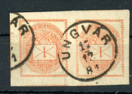 UNGVÁR Szép Bélyegzés Hírlapbélyeg Pár - Used Stamps