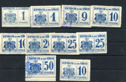 ZOMBOR Városi Illetékbélyegek, Kis Tétel - Used Stamps