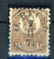 ÓBECSE 1871. Kőnyomat 15Kr Szép Bélyegzéssel, Jó Darab! - Used Stamps