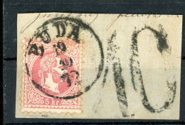 BUDA 1872. 5Kr Kivágáson 10Kr Portó Bélyegzéssel! - Used Stamps