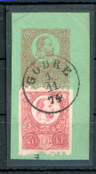 GÖDRE 1874. Réz Utaévány Kivágás, Szép Bélyegzés - Used Stamps