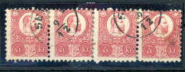 1871. Réznyomat 5Kr Négyes Csík! Szép Darab! - Used Stamps