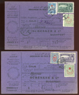 TÖRÖKORSZÁG 1917. 2db Csomagszállító Levél Budapestre Küldve - Used Stamps