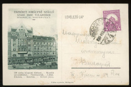 BUDAPEST 1930. Erzsébet Királyné Szálló Régi Levlap - Hungary