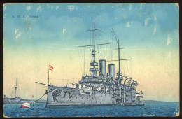 Osztrák - Magyar Haditengerészet, I.VH SMS Árpád Képeslap - Hungría
