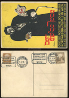 1938. Der Ewige Jude Kiállítás Antiszemita Képeslap Alkalmi Bélyegzéssel  (kis Gyűrődések) - Zonder Classificatie