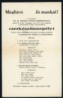 SOROKSÁR 1930. Pázmány Péter Cserkészcsapat Postázott Meghívó - Sin Clasificación