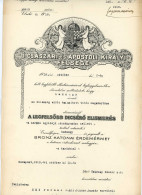 Éhn Ferenc Huszár Hadnagy A Legfelsőbb Dicsérő Elismerés, A Bronz Katonai Érdemérem A Kardokkal Kitüntetés Adományozója  - Unclassified