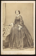WIEN 1865. Ca. Harmsen : Hölgy , Visit Fotó - Ancianas (antes De 1900)