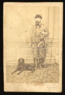 PEST 1865-70. Kolb : Vadász A Kutyájával, Visit Fotó - Alte (vor 1900)
