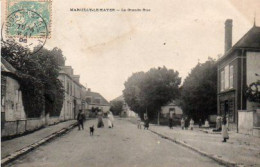 Carte Postale Ancienne  - Circulé - Dép. 10 - MARCILLY LE HAYER - La Grande Rue - Marcilly