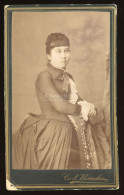 BUZEU 1880-90.  Bömchess Carl : Hölgy Visit Fotó - Anciennes (Av. 1900)