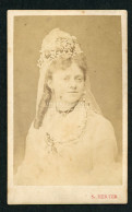 BRASSÓ 1875. Ca. Herter : Hölgy, Visit Fotó - Ancianas (antes De 1900)