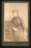 BRASSÓ 1880.ca. Muschalek: Hölgy Visit Fotó - Old (before 1900)