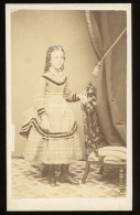 1865. Ca. Lány , Visit Fotó - Anciennes (Av. 1900)