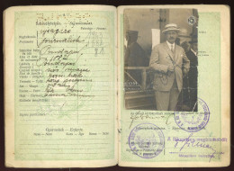 ÚTLEVÉL 1932.  Föld (Rosenfeld) Aurél újságíró, Fényképes útlevele 1937-ig Használva.passport - Ohne Zuordnung