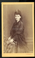 WIEN 1870. Ca. Dr. Székely : Hölgy, Visit Fotó - Anciennes (Av. 1900)