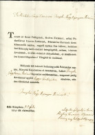 KÖNYÖK / Kynek Nyitra 1804. Dekoratív Gyászjelentés Besztercebányára Küldve, Uzovics, Zerdahelyi Család - ...-1867 Voorfilatelie