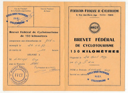 CYCLISME - Brevet Fédéral De Cyclotourisme - 150 Kilomètres - Département 13  - 1977 - Cyclo-sport Provencal - Ciclismo