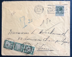 France Divers TAXE Sur Enveloppe Des Pays-Bas 16.11.1935 - (B3169) - 1859-1959 Cartas & Documentos