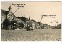 SZÁSZRÉGEN  1940. Régi, Fotós Képeslap, Visszatért Bélyegzéssel - Hungary