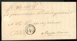 SZAMOSÚJVÁR 1872. Érdekes, Szép Nyelvű Nyomozó Levél Magyaróvárra Küldve - ...-1867 Prephilately