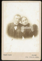 SZOLNOK / TÖRÖKSZENTMIKLÓS  1880-1890.ca Házaspár, Cabinet Fotó - Old (before 1900)