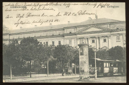 DEBRECEN 1915. Régi Képeslap , Collegium, Villamos - Hongarije