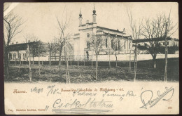 KASSA 1901. Izraelita Imaház, Zsinagóga, Régi Képeslap Synagogue Judaica - Hungría