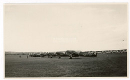 Miticzky László Hagyaték, Budaörsi Repülő Nap 1936(1937) Német Műrepülő Század Me 109 Gépei, Régi Fotó16*10 Cm - Guerre, Militaire