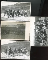 Munkaszolgálatos Katonák Munkaközben 1940/41, 4 Db érdekes Fotós Képeslap - Oorlog, Militair