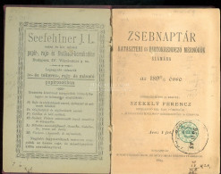 1895. Zsebnaptár..mérnökök Számára, 6Kr Naptár Bélyeggel! 98l Kolozsvár 1895. - Gebraucht