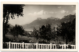 Lac D'Annecy - Doussard - Le Lac Et Les Montagnes Vus De La Terrasse De Marceau-Hôtel - Doussard