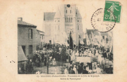 Villedieu La Blouère * Procession De La Fête De St Joseph , Entrée De Monseigneur * Villageois - Andere & Zonder Classificatie