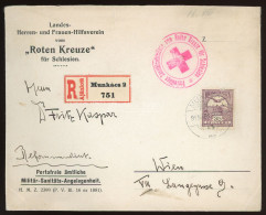 MUNKÁCS 1915. Dekoratív Vöröskeresztes Levél Bécsbe - Gebraucht