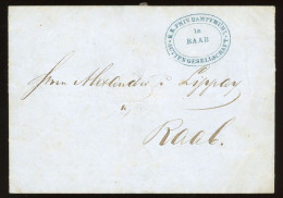 GYŐR / RAAB 1857. Dekoratív Céges Levél - Oblitérés