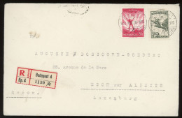 BUDAPEST 1933. Ajánlott Levél Luxemburgba Küldve - Gebruikt