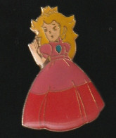 77205- Pin's. Princess Peach Enamel Pin 1988 Super Mario Bros.signé Nintendo - Jeux